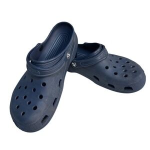 Crocs Sling Back Clog Unisex Navy Blue‎ Men 9 Women 11 Slip-On Comfort Shoes